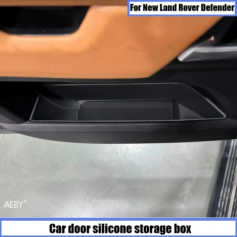 For New Land Rover Defender 90/110 2020-2026 Door Pocket Liner Silicone Storage Box Mat Insert Anti Slip Interior Accessories