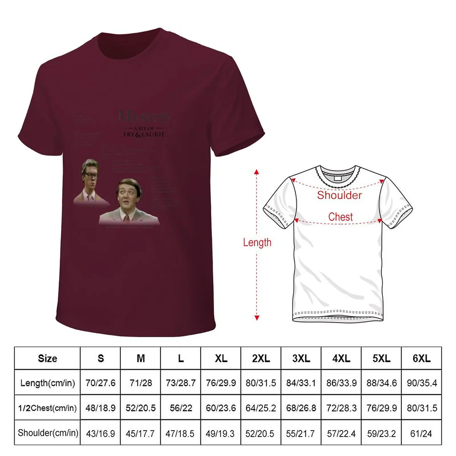 Mystery' by a bit of Fry and Laurie T-shirt plain shirts graphic tees cute tops mens clothes