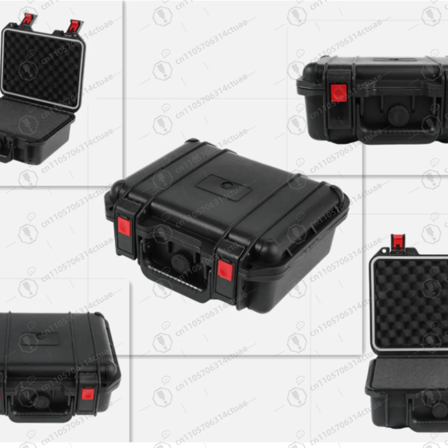 

Portable Hard Case - Protective Box With Hand-torn Sponge,with DIY Foam,Medium,(280*248*123mm)