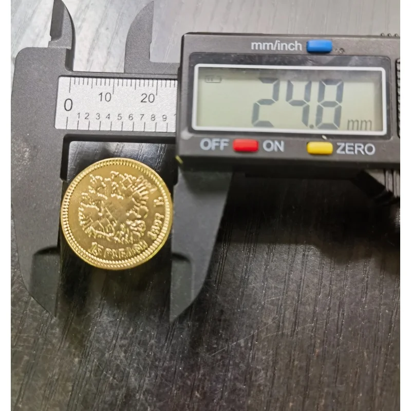 نسخة طبق الأصل 1897 روسيا 15 روبل عملة النسخة الذهبية