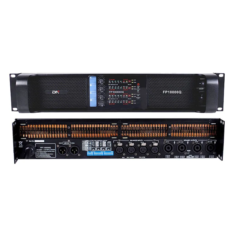 2U class td 4ch 4x1350w 5400w 5500w 4 four channel empty line array cabinet equalizer audio high power music amplifier