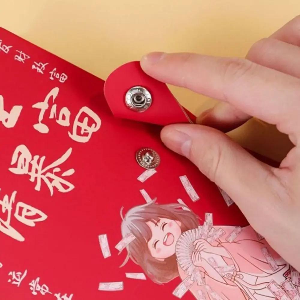 Cartoon Letter 100 Envelope Challenge Binder PU Leather Wallet Storage Money Saving Challeng Book Savings Handbook 50 Sheets