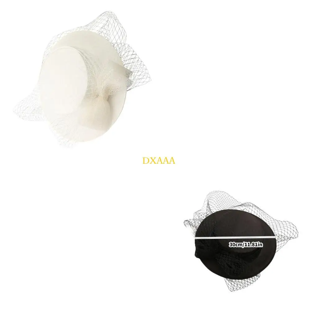 DXAA Summer Linen Bows Dress Hat Breathable Hat Elegant Headwear For Parties Weddings Outdoor Celebrations