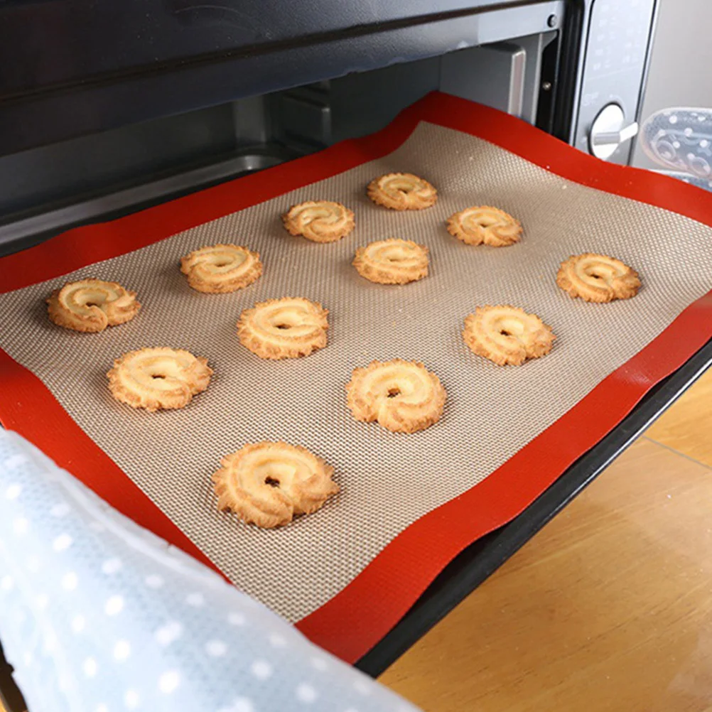 

Glass Resistant Silicone Baking Mat Nonstick Oven Mat for Pastry Pizza Cookie Bake Liner Nonstick Baking Sheet