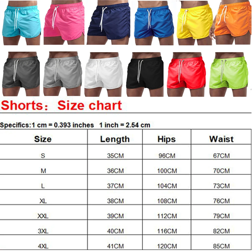 Men\'s casual shorts Men\'s summer thin loose straight shorts elastic waist portable comfortable quick dry sale