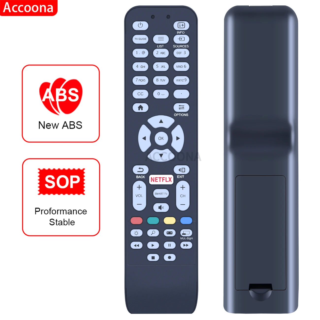 NEW Replacement control remoto for AOC NETFLIX smart tv Remote control 398GR08BEACN0000PH RC1994713/01