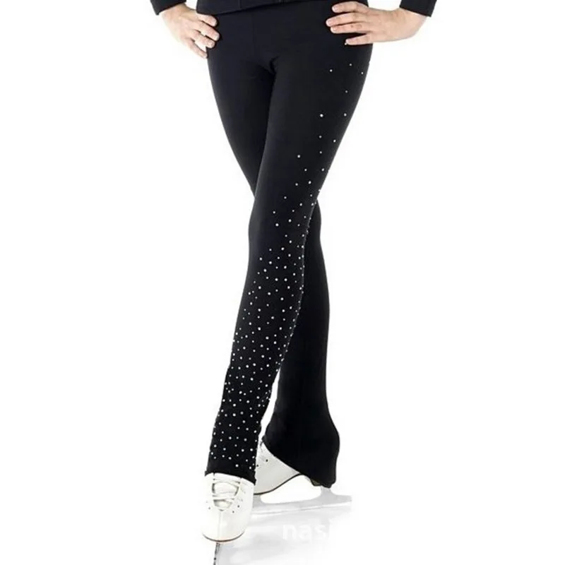 

customized adult figure skating training pants with plush waterproof gymnastics sportswear justocorps de gymnastique fille kid'