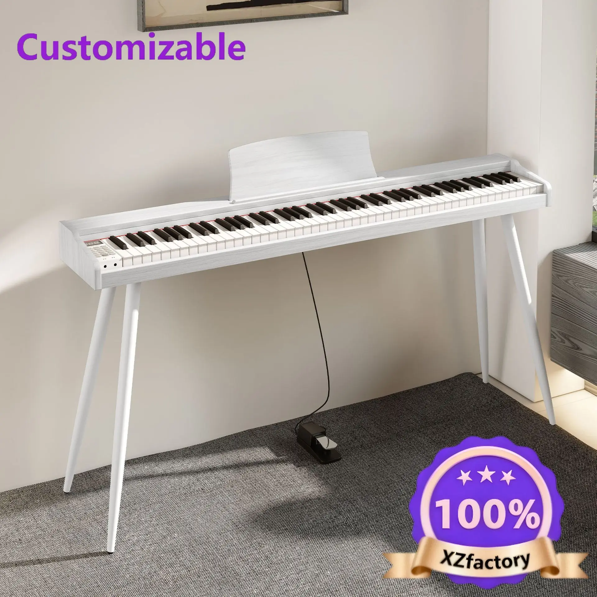 Factory Direct 2026 Top Rated 88-Key Heavy Hammer Home Adult Test Beginner Wooden Dressing Drawer Desk Electronic Piano
