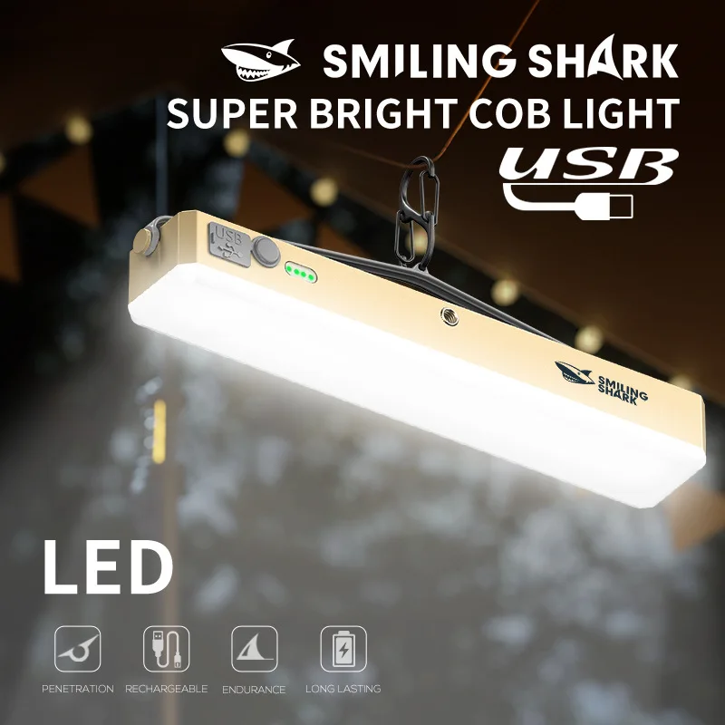 Xiaomi SMILING SHARK LED Solar Car Emergency Flashlight with USB Rechargeable LED Lamp Portable Warning Night Lights for Home