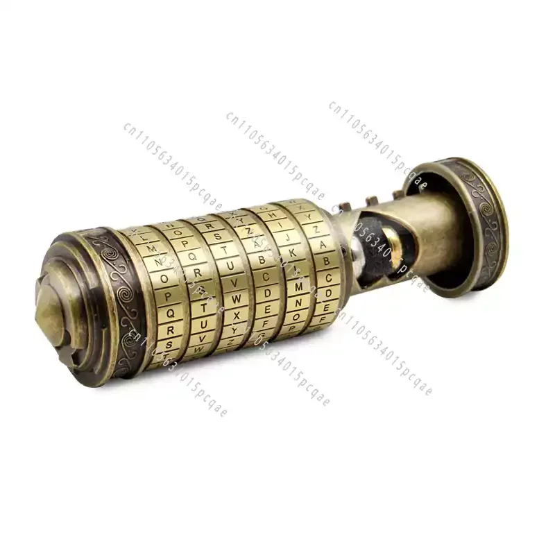 Vintage Password Lock Cylinder Gift Box for Wedding Rings, Retro Storage Box for Valentine's Day, Birthday, Christmas, and More