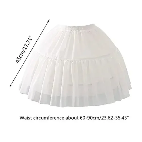 Cosplay Fish-bone Short Lolita Carmen Slip Liner Cute Girls Adjustable Petticoat 2023