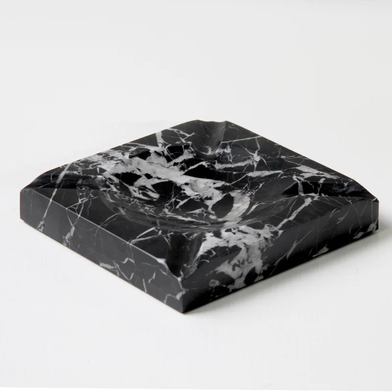 

Современная минималистичная роскошная пепельница из натурального мрамора, декор для отеля, обеденный стол, журнальный столик, мягкая мебель