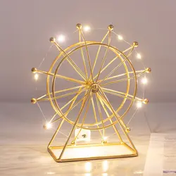 Nordic Iron Ferris Wheel Ornaments Creative Living Room Office Desktop Indoor TV Wine Cabinet Decoration Small Furnishings
