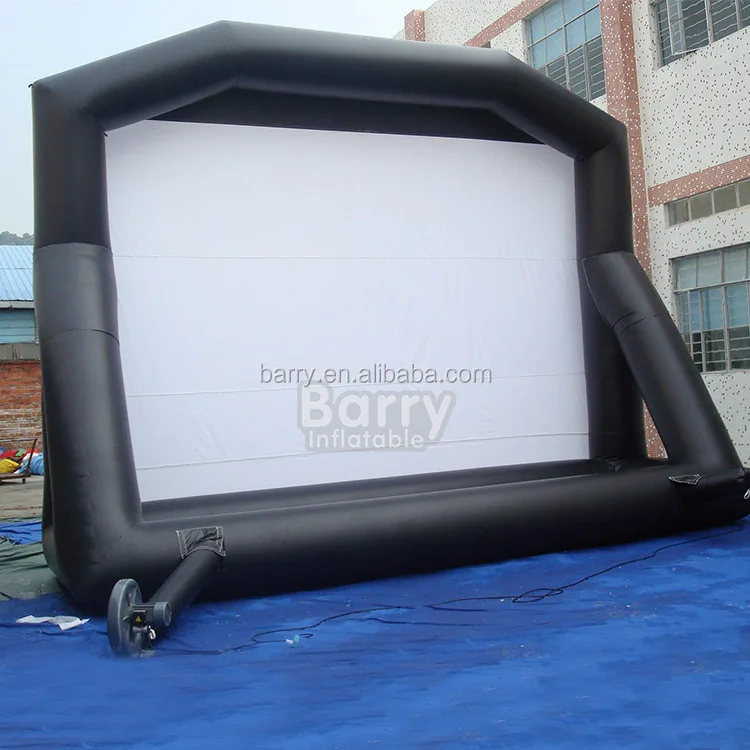 Outdoor Inflatable Cinema Screen Advertising Inflatable Movie Rear Projection Tv Screen for Sale