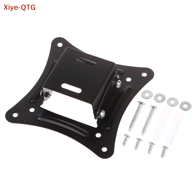 NEW 1Set 14-27Inch TV Mounts LCD LED Monitor Wall Mount Bracket Fixed Flat Panel TV Frame Support 15 Degrees Tilt Angle w/Screw
