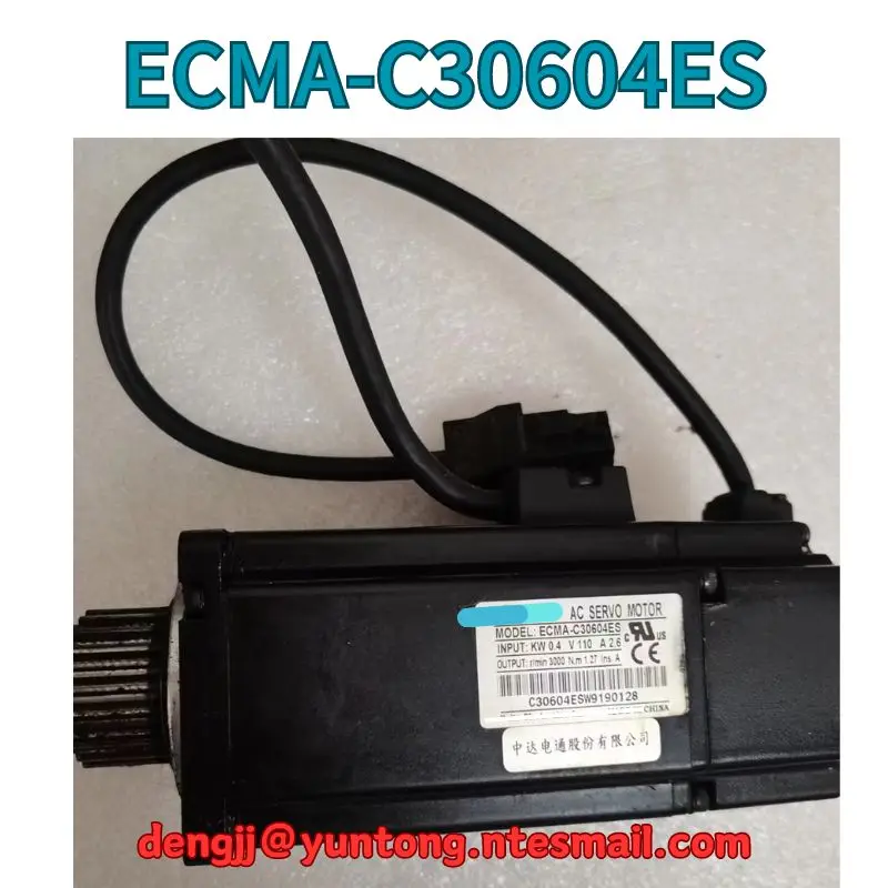 

second-hand 400W servo motor ECMA-C30604ES test OK Fast Shipping