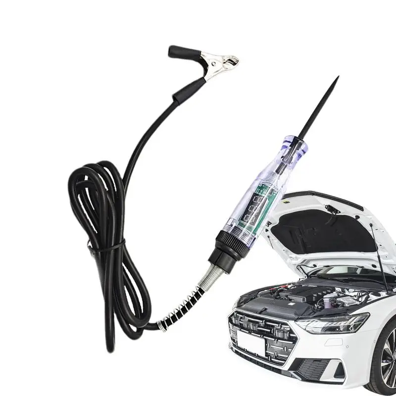 Testeur de circuit automobile à ampoule LED pour montres, testeur électrique automatique, outil d'éclairage, sonde en acier, circuit de véhicule, basse tension CC