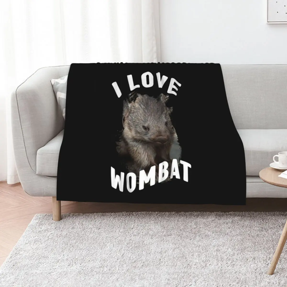 Australian Wombat Cute Wombat Baby Wombat Throw Blanket sofa bed Baby Decorative Beds Sofa Quilt Decorative Sofas Blankets