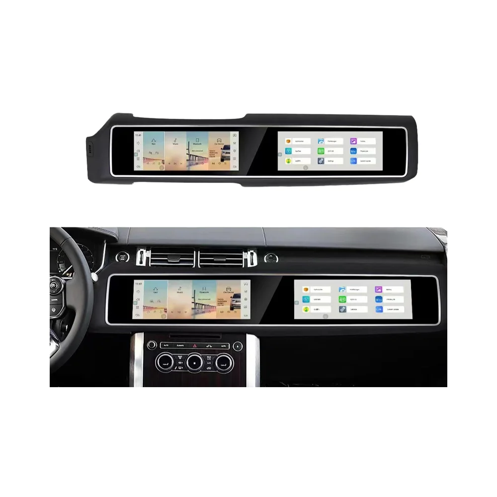 راديو سيارة أندرويد بشاشة مزدوجة 12.3 بوصة لسيارة رينج روفر سبورت L494 Vogue L405 2013 2017 مشغل فيديو الوسائط المتعددة والملاحة Carplay #5