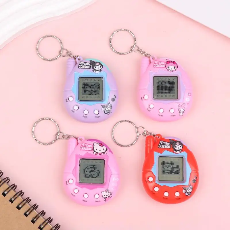 Harajuku مرحبا كيتي Tamagotchi الحيوانات الأليفة الإلكترونية لعبة المفاتيح Kuromi لعبة آلة 90S الحنين الظاهري سايبر الحيوانات الأليفة لعبة
