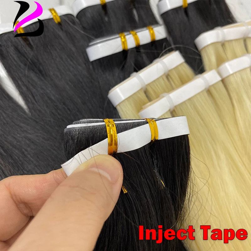 

Long Tape Weft Human Hair Extensions Invisible Inject PU Skin Flat Weft Seamless Hair Bundles 100g Sewing In Micro Links Hair