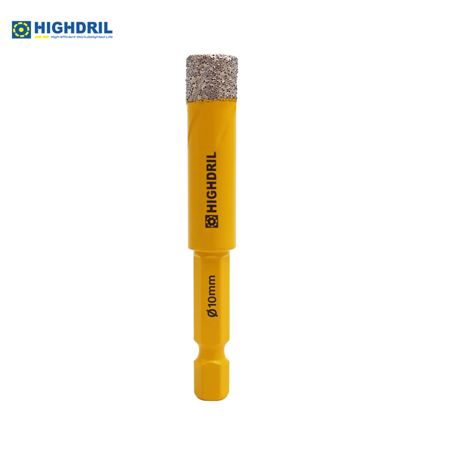 HIGHDRIL 1pc Dia10mm Diamond Vacuum Brazed Quick-fit Shank Core Holes Drill Bits For Tile Concret Granite Marble Glass Effecient