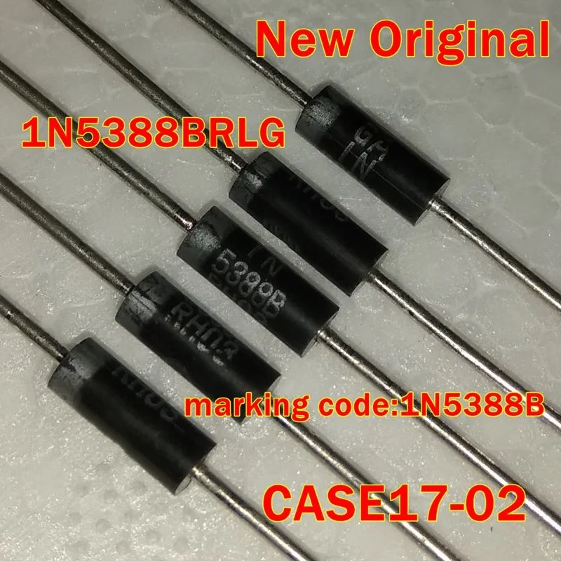 5Pcs to 300Pcs 1N5388Brlg Case17-02 New Original Marking Code:1N5388B 5 Watt Surmetic Tm 40 Zener Voltage Regulators