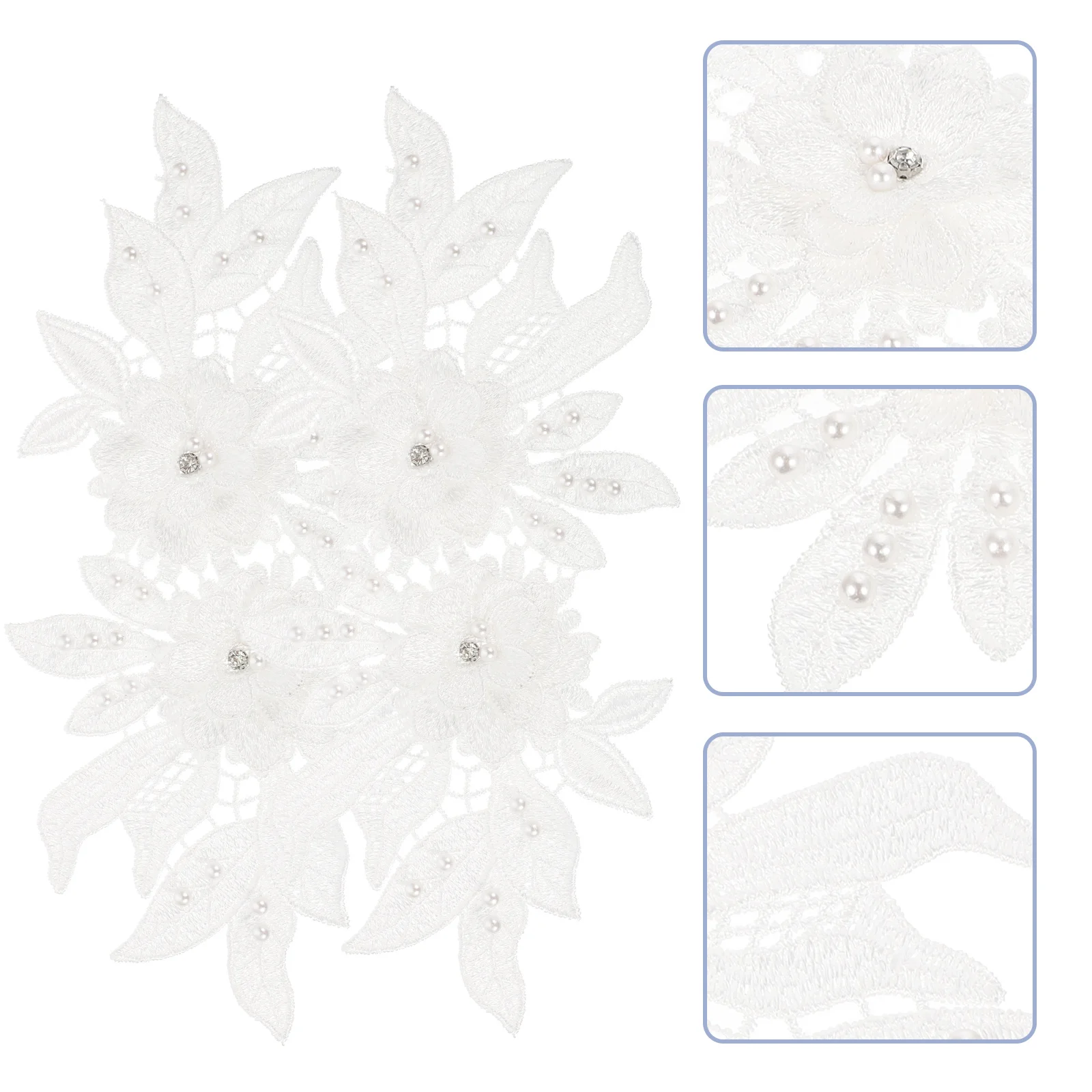 

2Pcs Clothes Patches for DIY Decoration Delicate Iron-on Appliques for Jackets Hats Bags Sewing Repair Premium Polyester Fabric