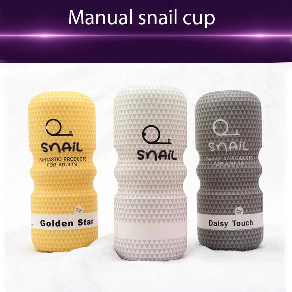 Manual Snail Airplane Cup Utensil Male Masturbator Lifelike Vaginal Anal Sex Oral Sex Penis Training Sex Toy Adult Goods for Men