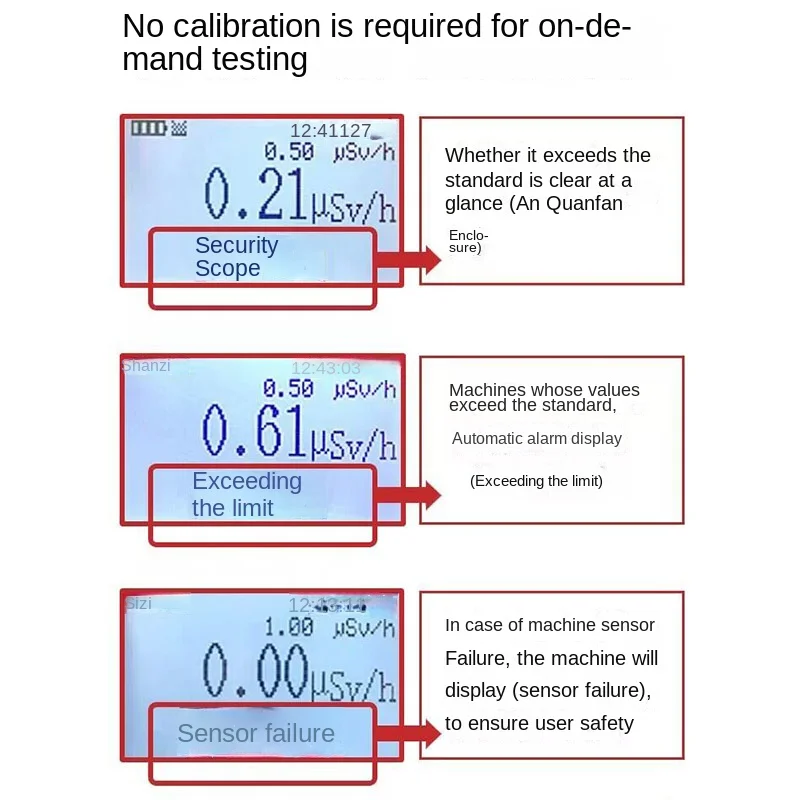 2011 Handheld Nuclear Radiation Detector Lcd Display Household Radiation Tester Geiger Counter Nuclear Radiation Detector