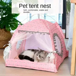 Cool in Summer, Foldable and Washable, Pet Tent, Nest, New Type of Cat and Dog Universal Nest for Small Pets, Easy To Install,