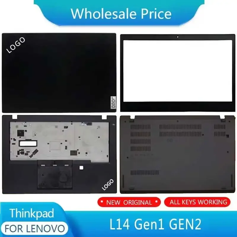 

New For Lenovo ThinkPad L14 Gen1 GEN2 Laptop LCD Back Cover Front Bezel Upper Palmrest Bottom Base Case Keyboard Hinges