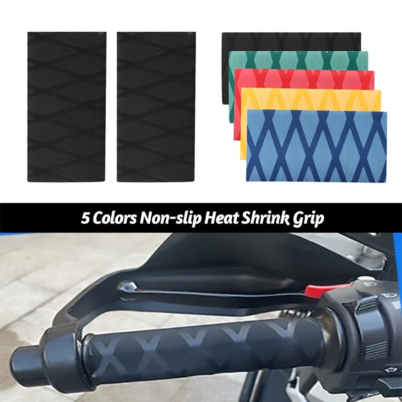 

2pcs Anti-slip Rubber Grip Glove Heat Shrink Handlebar Cover Universal Motorcycle Accessories for Motocross Dirt Bicycle
