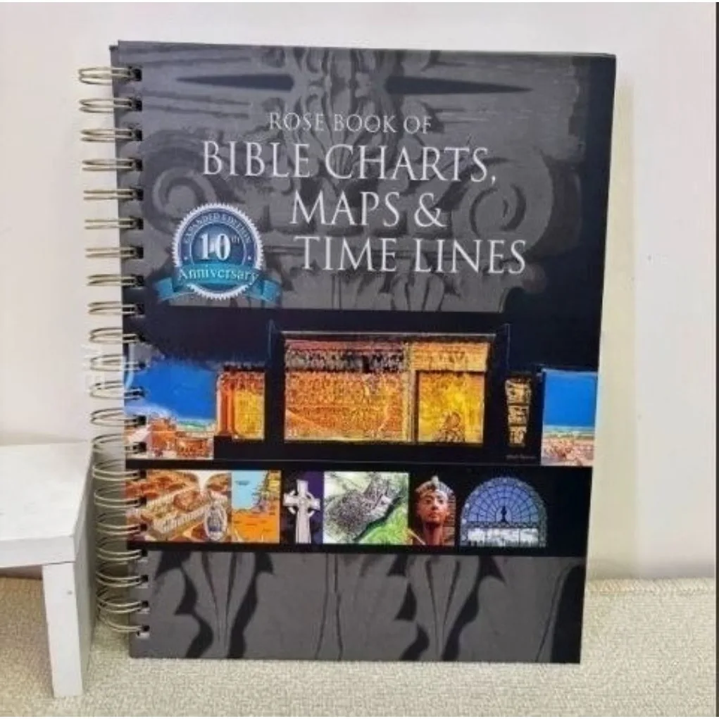 BIBLE CHARTS Spiral Notebook Time Management Travel Scenery Planner Durable Coil Binding 180 Degree Lay Flat Design