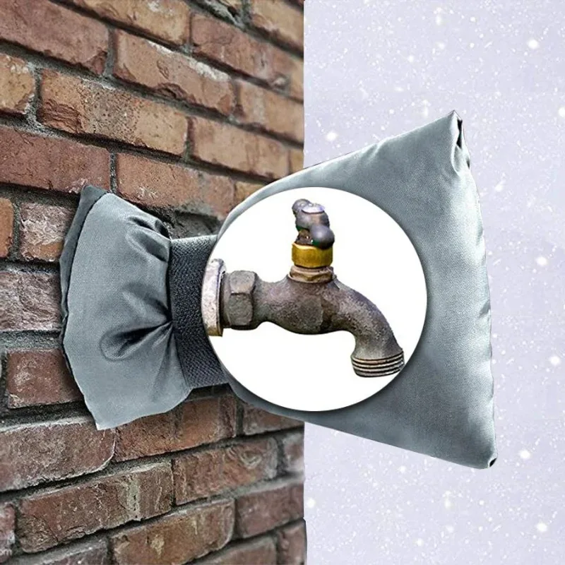 Outdoor Faucet Cover, Winter Water Pipe Antifreeze Thermal Insulation Dust Cover, Garden Faucet Protector Kitchen Accessories