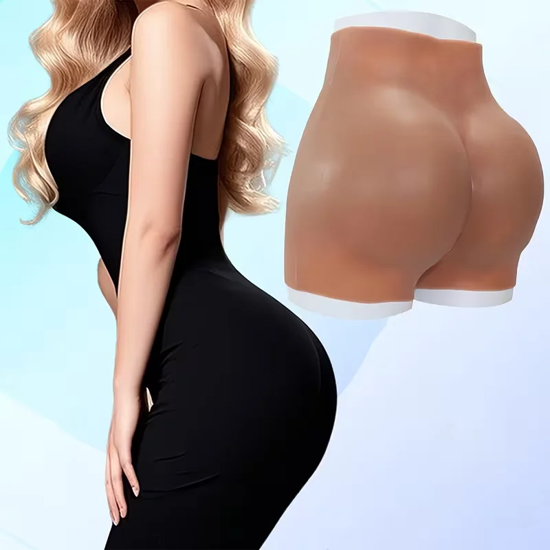 سراويل رفع معززة من السيليكون، سراويل تشكيل الأرداف على شكل خوخ، تصميم سلس، مادة مسامية