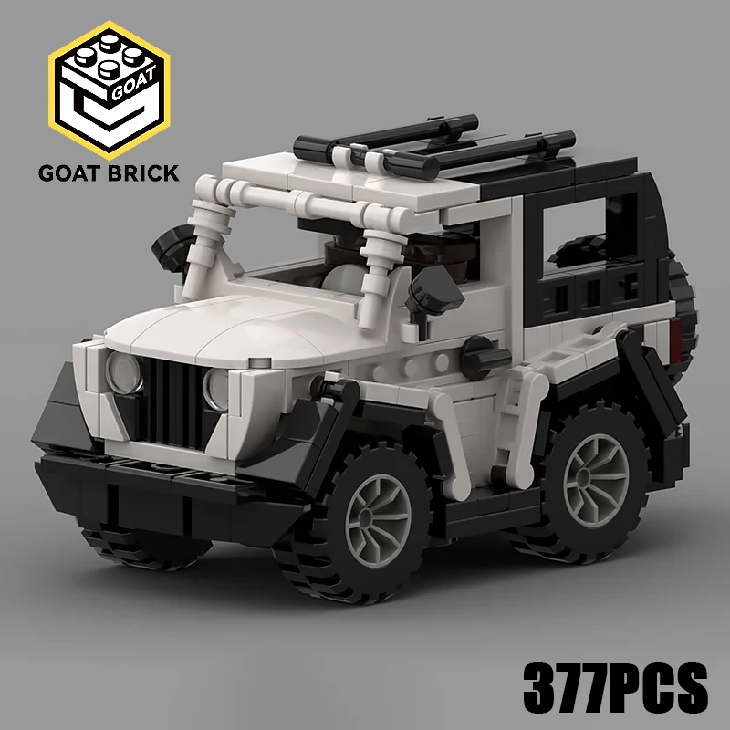 

Строительные блоки Moc, белый внедорожник JK 2010, технология, модульные кирпичи, модель, подарки, рождественские игрушки, наборы «сделай сам», сборка