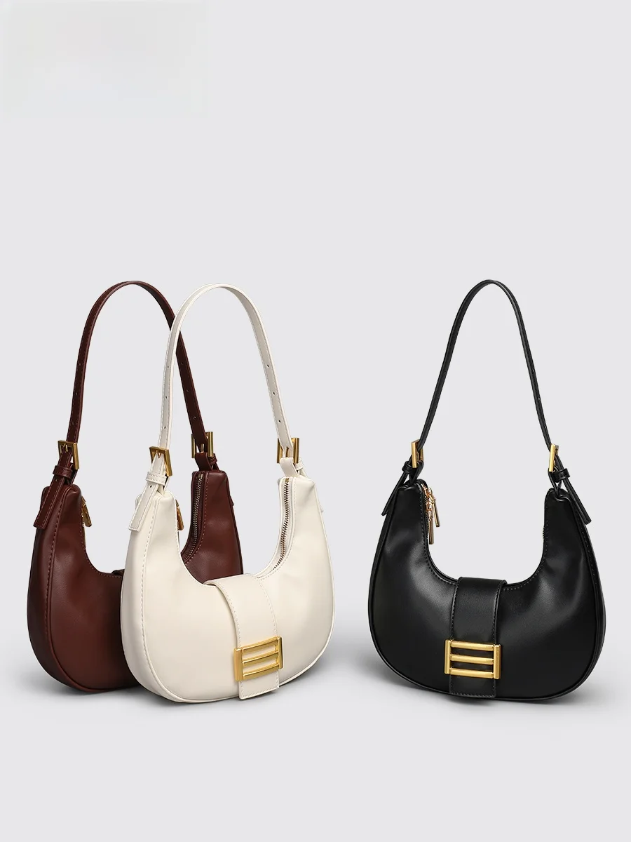 

SZA Fashion Shoulder Bag Women's Moon Tooth Bag 2023 Stylish Trendy Underarm Bag Retro Versatile Crossbody Bag Breadstick Bag