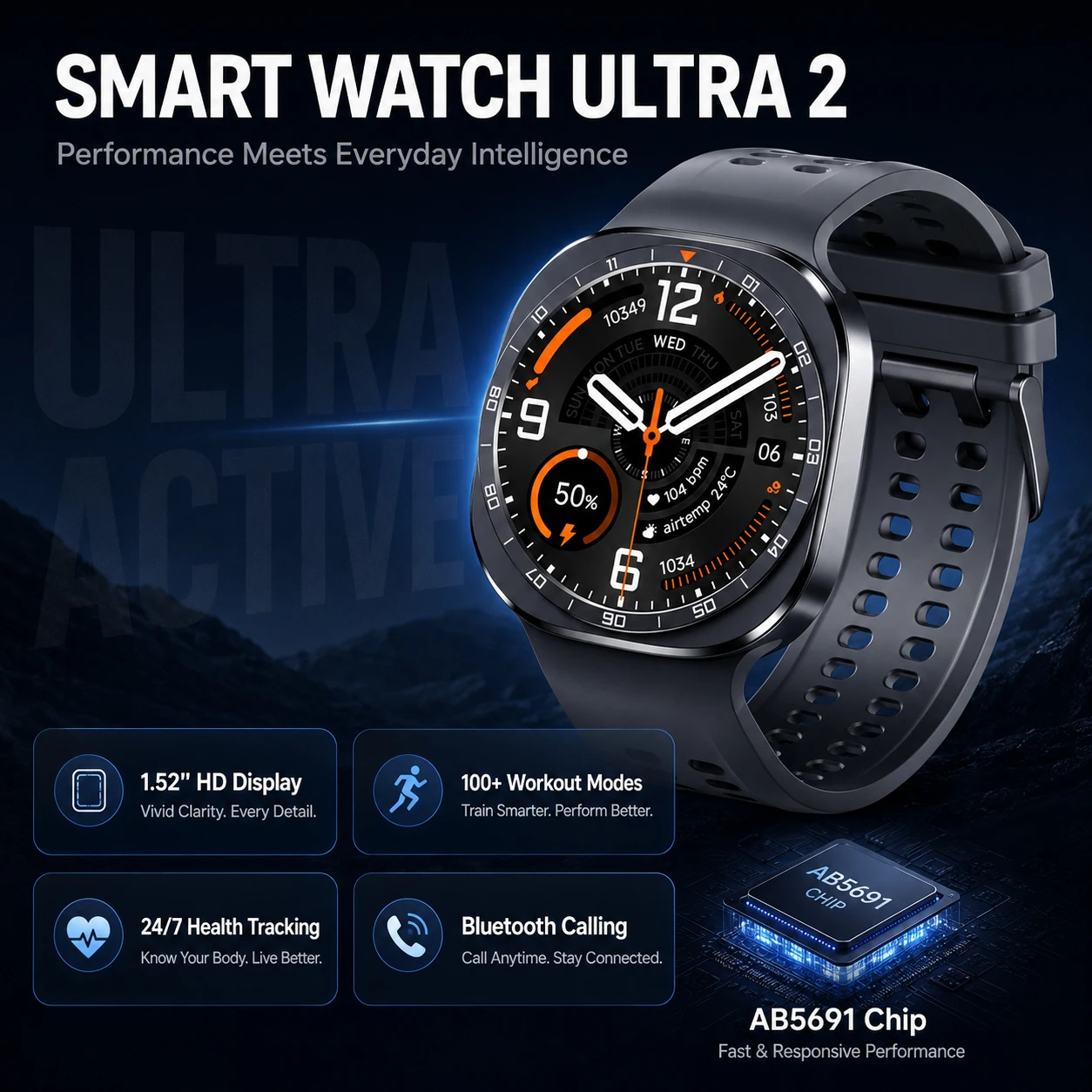 New Smart Watch Ultra 2 High-P - огляд і ціна Electronics Quiz