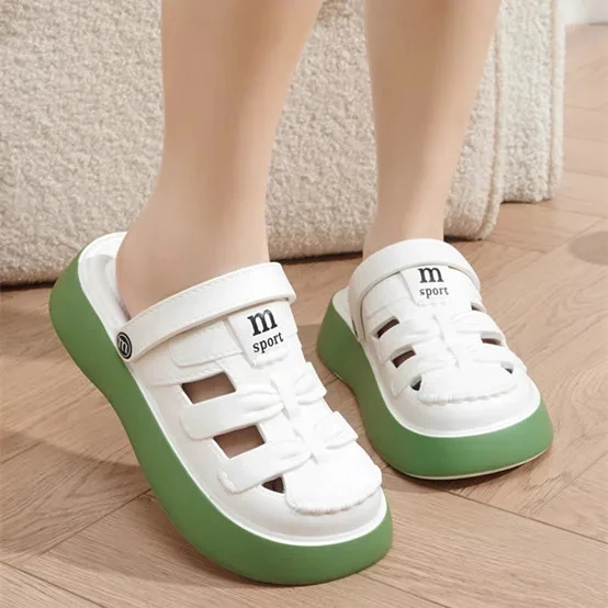 

Summer EVA Women's Forest System 2025 Hole Hole Thi Bot Roman oes Sandals Slippers Hole Hole Two-Way Wear Outsole