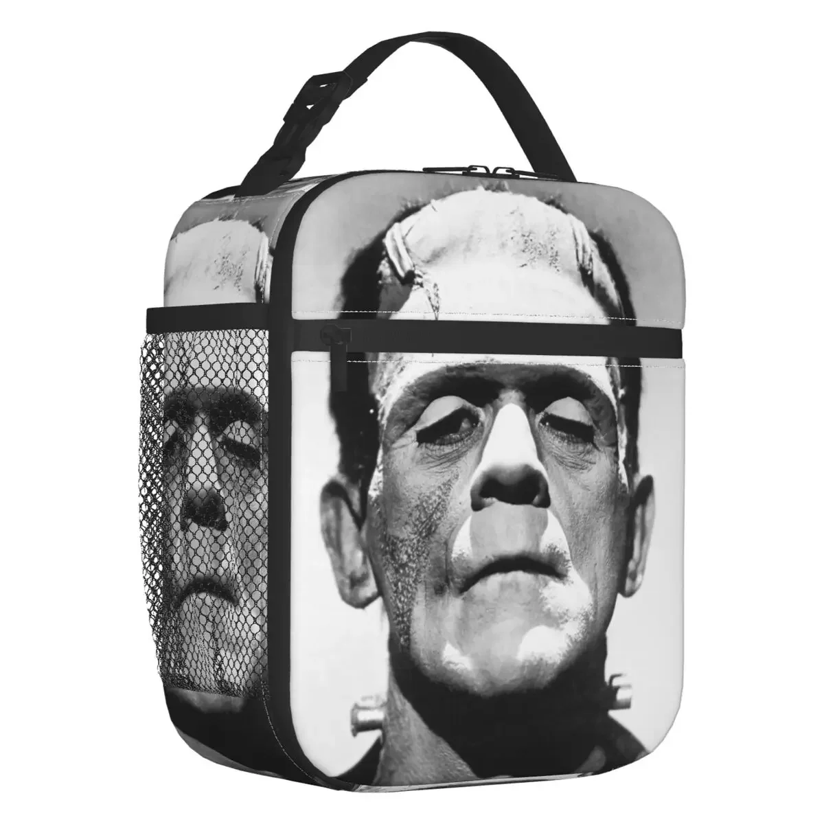 

Изготовленная на заказ сумка для ланча с изображением Франкенштейна, Женский термоохладитель, термоужас, изолированный Ланч-бокс на Хэллоуин для детей, школьников