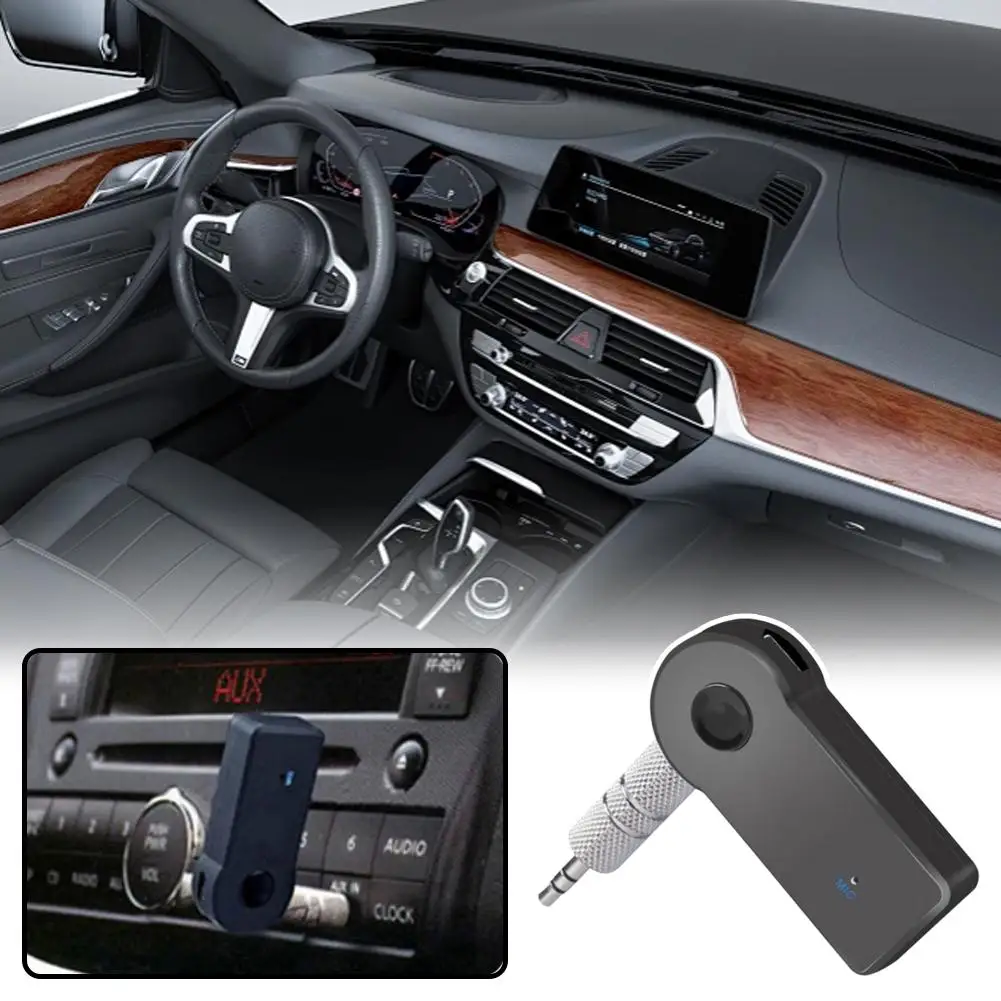 For Bluetooth 5.0 AUX Car Mounted Receiver 3.5mm USB Audio Converter Handsfree Call Plug Play Lossless Sound Car Stereo Access