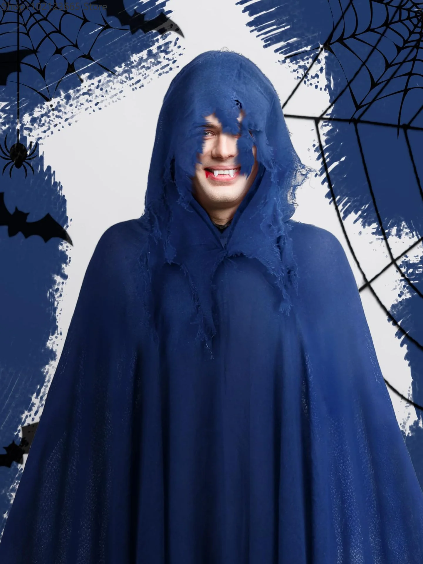 

Halloween Costume Horror Ghost Clothes Adult Zombie Cloak Wizard Robe Wear Secret Death Party Dress Up Costume Cloak 2026