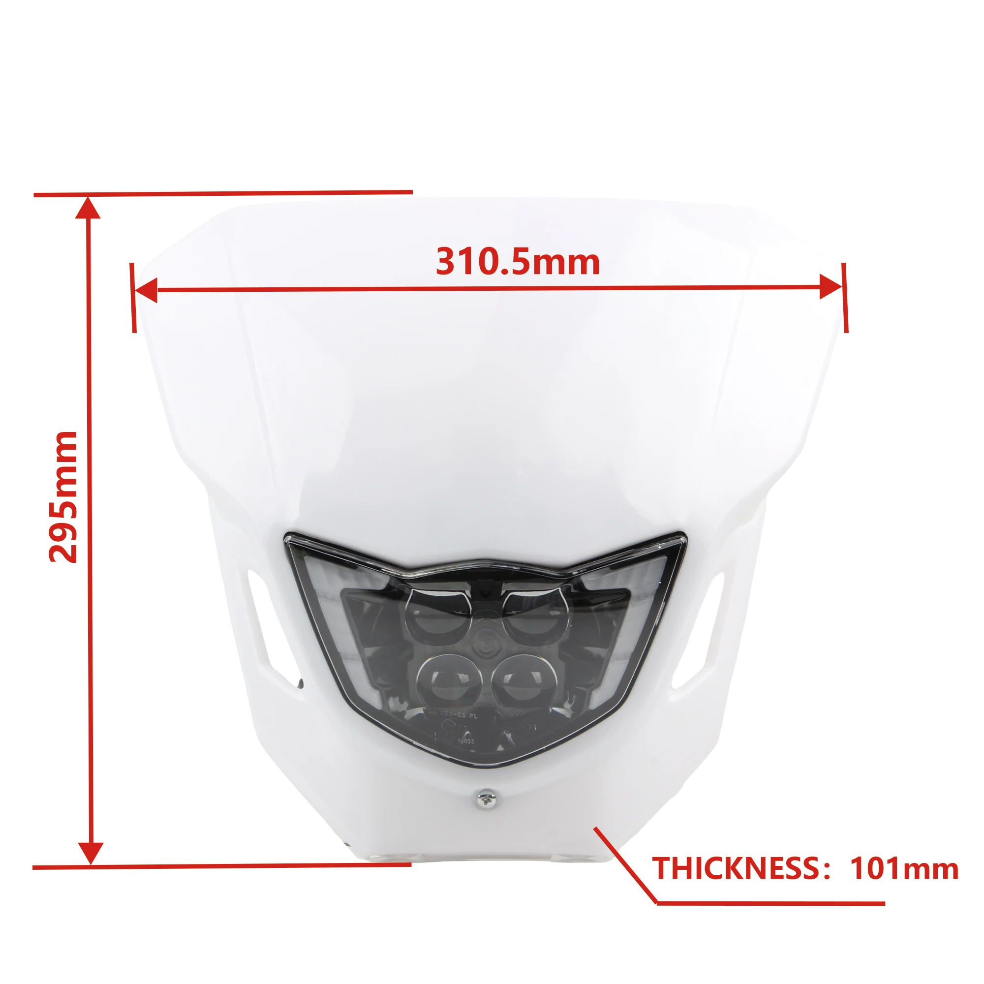 Motorcycle Headlight Plate for Yamaha WR250f  WR450f YZ250F YZ450F MX WR Universal Moto Dirt Pit Bike Enduro Led Headlamp Mask