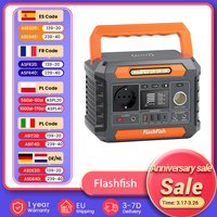 Flashfish P66 Portable Power Station, 288Wh/78000mAh Lithium-ion Cells Solar Generator, 260W AC Output, 520W Surge