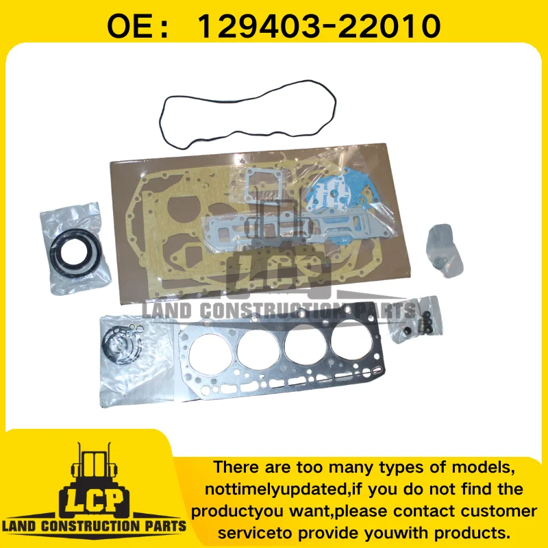 4TN78 78*2+2+4mm Overhaul Rebuild Kit For 4TN78T-RJ 4TN78T Engine 129403-22010