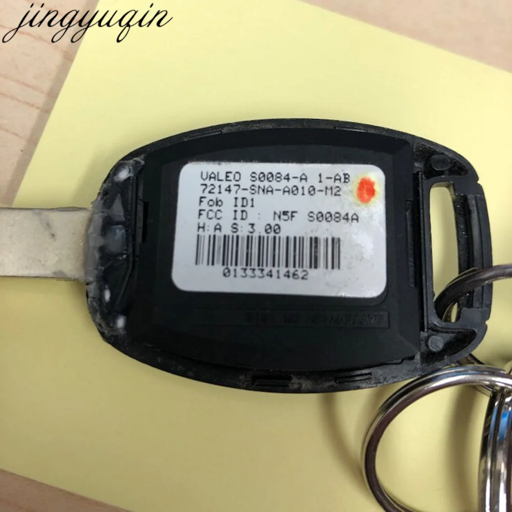 Jingyuqin 2/3/4 Buttons Remote Car Key Alarm Fob 313.8MHZ ID46 PCF7961 N5F-S0084A For Honda Accord Civic Stream (RN) 2006-2011