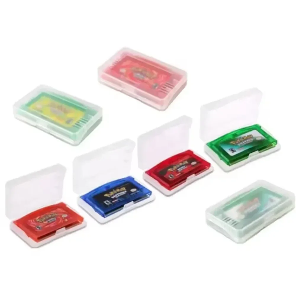 32Bit Video Pokemon Game Card Emerald FireRed LeafGreen Ruby Sapphire GBA Game Cartridge Shiny Label NOE/FRA/ESP Version