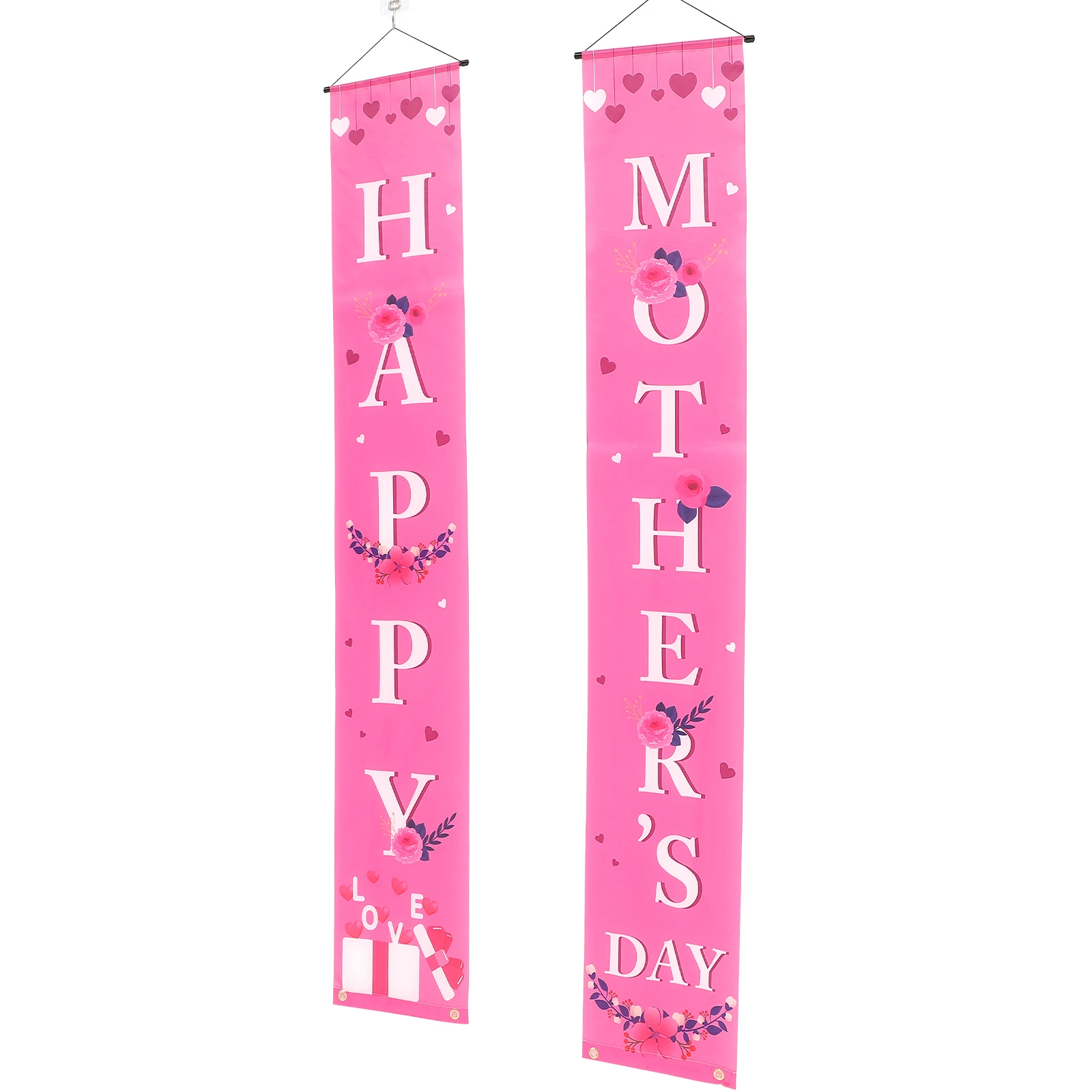 

Mother's Day Banner Door Hanging Curtains Lightweight Fashion Banners Indoor Outdoor Decor Photo Door Hanging Pendant Props