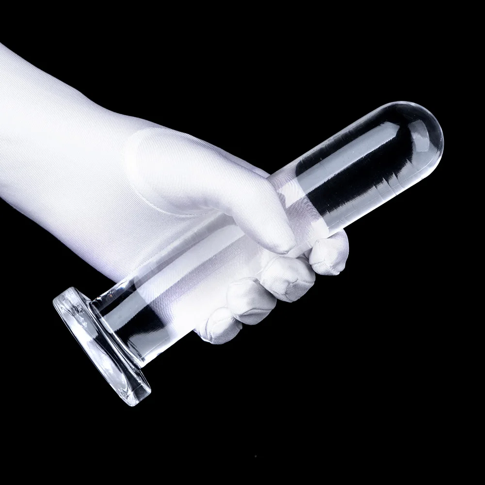 24.5cm Long Clear Jelly Smooth Surface Strapon Anal Dildos Straight ButtPlug TPE Dildo Anal Plug Intimate Sex Toys For Couples view 3
